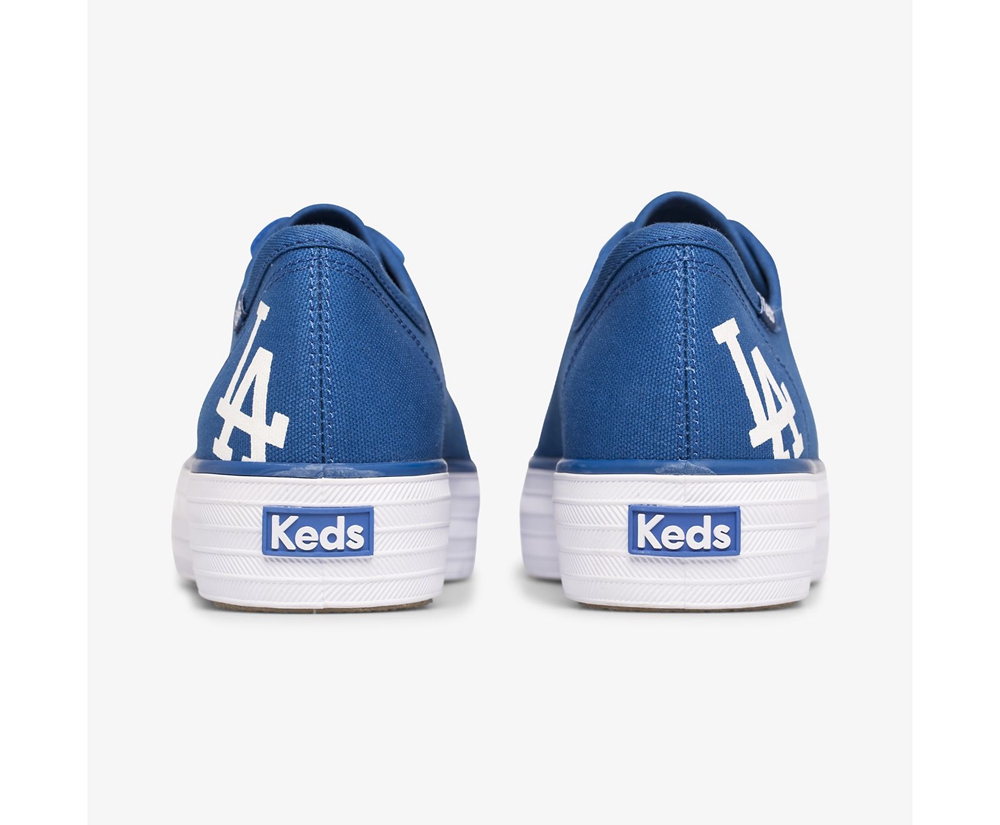 Keds Womens Sneakers Blue - Triple Kick MLB® - 103RGNQWS